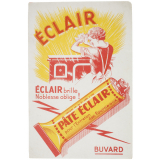 Buvard publicitaire. Pâte Éclair pour l'Entretien des Fourneaux. 
