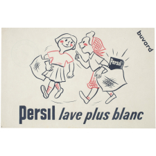Buvard publicitaire. Persil lave plus blanc.