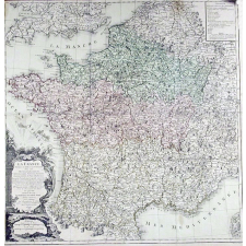 La France Divisée en toutes ses Provinces. Avec ses présidiaux, baillages, sénéchaussées, prévôtés, vigueries, chancelleries et pays subalternes.