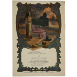 Cartes réclame. Fables de La Fontaine.
