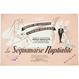 Buvard publicitaire. La Séquanaise Nuptialité.