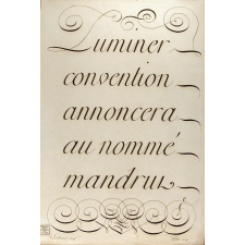 Modèle d'écriture. 