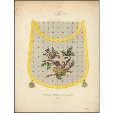 Modèle de broderie. Sac.