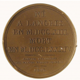 Médaille à l'effigie de Denis Diderot. 