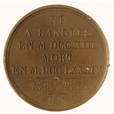 Médaille à l'effigie de Denis Diderot. 