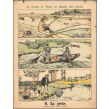 Tableaux muraux. 34 Leçons de Choses en Images sans paroles en tableaux muraux à raconter par les Petits. 7- Le jardinage. 8- La pêche.