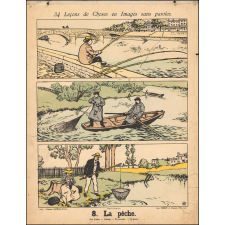 Tableaux muraux. 34 Leçons de Choses en Images sans paroles en tableaux muraux à raconter par les Petits. 7- Le jardinage. 8- La pêche.