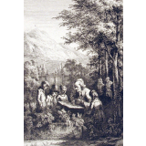 J. J. Rousseau herborisant.