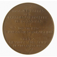 Médaille à l'effigie de Maurice Barrès. 