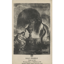 Saule pleureur - Publié en 1795 - Weeping millow - Published in 1795 - Expiatory Chapel - Square Louis XVI - Paris.