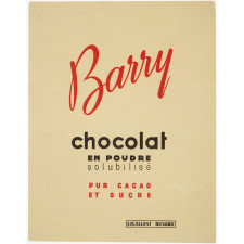 Buvard publicitaire. Chocolat en poudre Barry.