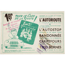 Buvard publicitaire. 1er pour le code la route !
