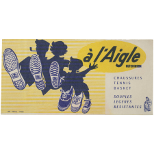 Buvard publicitaire. A l'Aigle Hutchinson. Chaussures, Tennis, Basket.