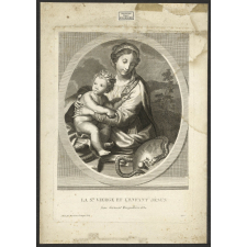La Ste Vierge et l'enfant Jésus. Anne Germont Marguillère 1830.