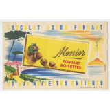 Buvard publicitaire. Chocolats Menier. Fondant Noisettes.