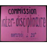 Commission inter-disciplinaire.