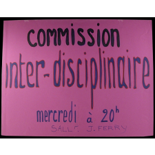 Commission inter-disciplinaire.