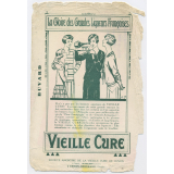 Buvard publicitaire. Vieille Cure. La Gloire des Grandes Liqueurs Françaises. Jeunes femmes. 