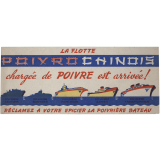 Buvard publicitaire. La flotte Poivrochinois.