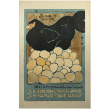 Soignons la basse-cour. Je suis une brave poule de guerre. Je mange peu et produis beaucoup.