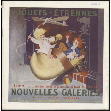 Nouvelles Galeries A la Ménagère, Paris. Jouets, étrennes.