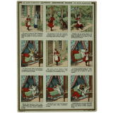 Carte réclame. Au Bon Marché. Le petit Chaperon Rouge.