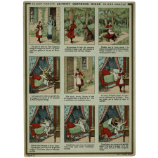 Carte réclame. Au Bon Marché. Le petit Chaperon Rouge.