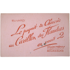 Buvard publicitaire. Chicorée au Carillon des Flandres.