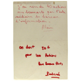 J'ai rendu 40 actions aux Beaux-Arts.