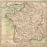 La France divisée par Gouvernements généraux.