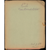 Cahier de poésies. 