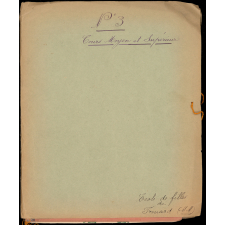 Cahier de poésies.
