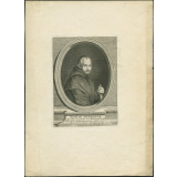 Marin Mersenne. Religieux de l'Ordre des Minimes. Thologien. (sic) Philosophe et Mathématicien celebre né à Oyse au Maine Mort a Paris 1648, âgé de 60 ans.