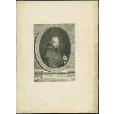 Marin Mersenne. Religieux de l'Ordre des Minimes. Thologien. (sic) Philosophe et Mathématicien celebre né à Oyse au Maine Mort a Paris 1648, âgé de 60 ans.