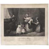 La bonne mère. Ah ! maman, c'est toujours Alfred qui t'embrasse !!.