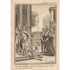 Les Petits Sabinus implorent Vespasien pour obtenir la Grace de leur père.
