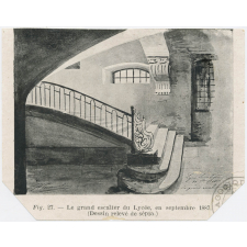Le Grand escalier du Lycée, en septembre 1887.