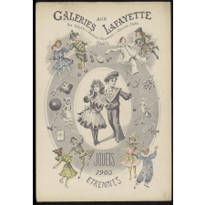 Aux Galeries Lafayette, Paris. Jouets, étrennes 1903.