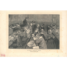 En classe. Tableau de M. J. Geoffroy. Exposition universelle de 1889.