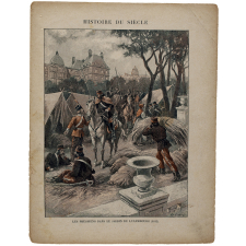 Les Prussiens dans le Jardin du Luxembourg (1815) - Histoire du siècle.