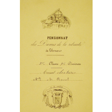 Ex-praemio . Pensionnat des Dames de la retraite de Thouars.