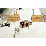 Passage des autos de la Porte d'Italie.