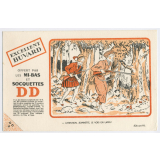 Buvard publicitaire. Mi-Bas et Socquettes D D. La chasse. 