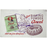 Buvard publicitaire. Avec Baking Powder Ancel, c'est un jeu d'enfant !