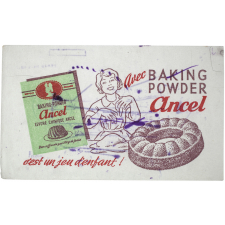 Buvard publicitaire. Avec Baking Powder Ancel, c'est un jeu d'enfant !