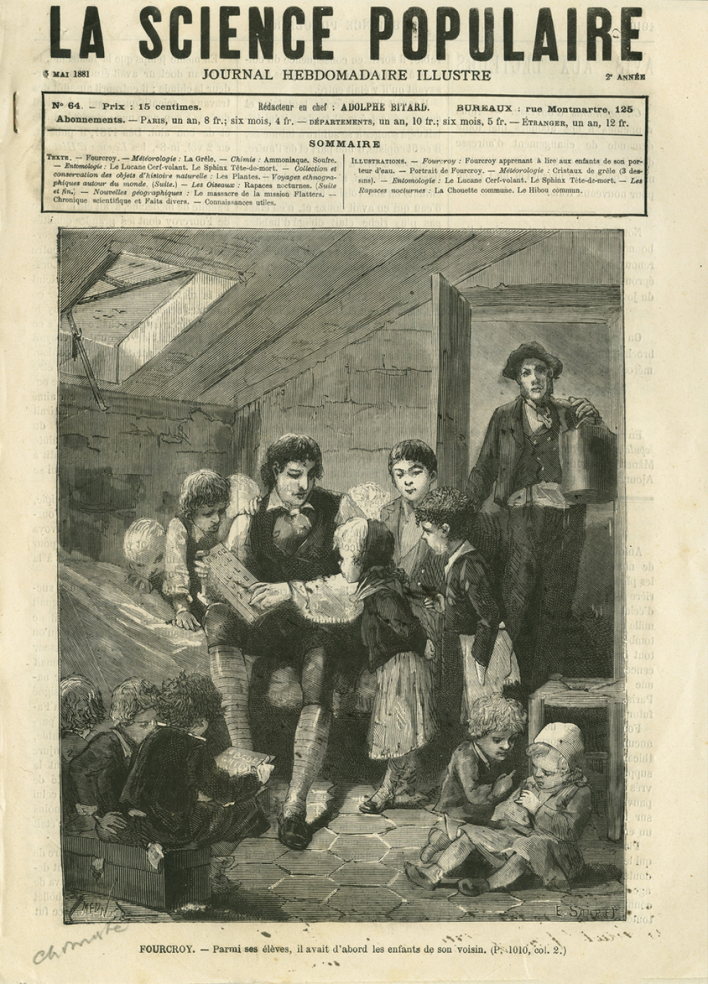Fourcroy. Parmi ses élèves, il avait d'abord les enfants de son voisin.