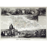 Atlas national illustré. Dépt de la Moselle. Région Nord-Est n°56.