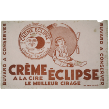 Buvard publicitaire. Crème Eclipse à la cire.