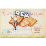 Buvard publicitaire. Biscuit Rem celui que j'aime. 