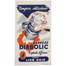 Buvard publicitaire. Tampon détacheur Express Diabolic.